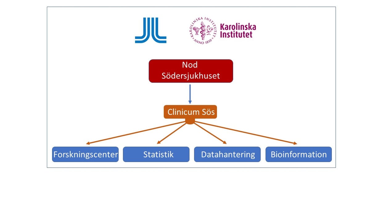 diagram över vilka delar som ingår i clinicum sös