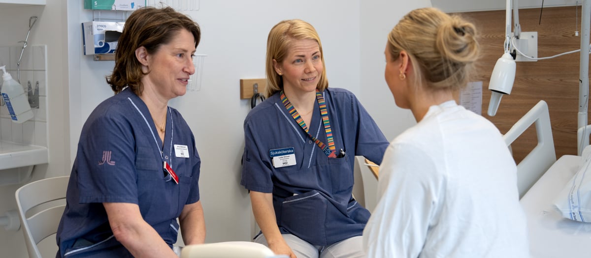 Jenny Bäcklund, Lotte Ekman, omvårdnadsperspektiv, avdelning 14