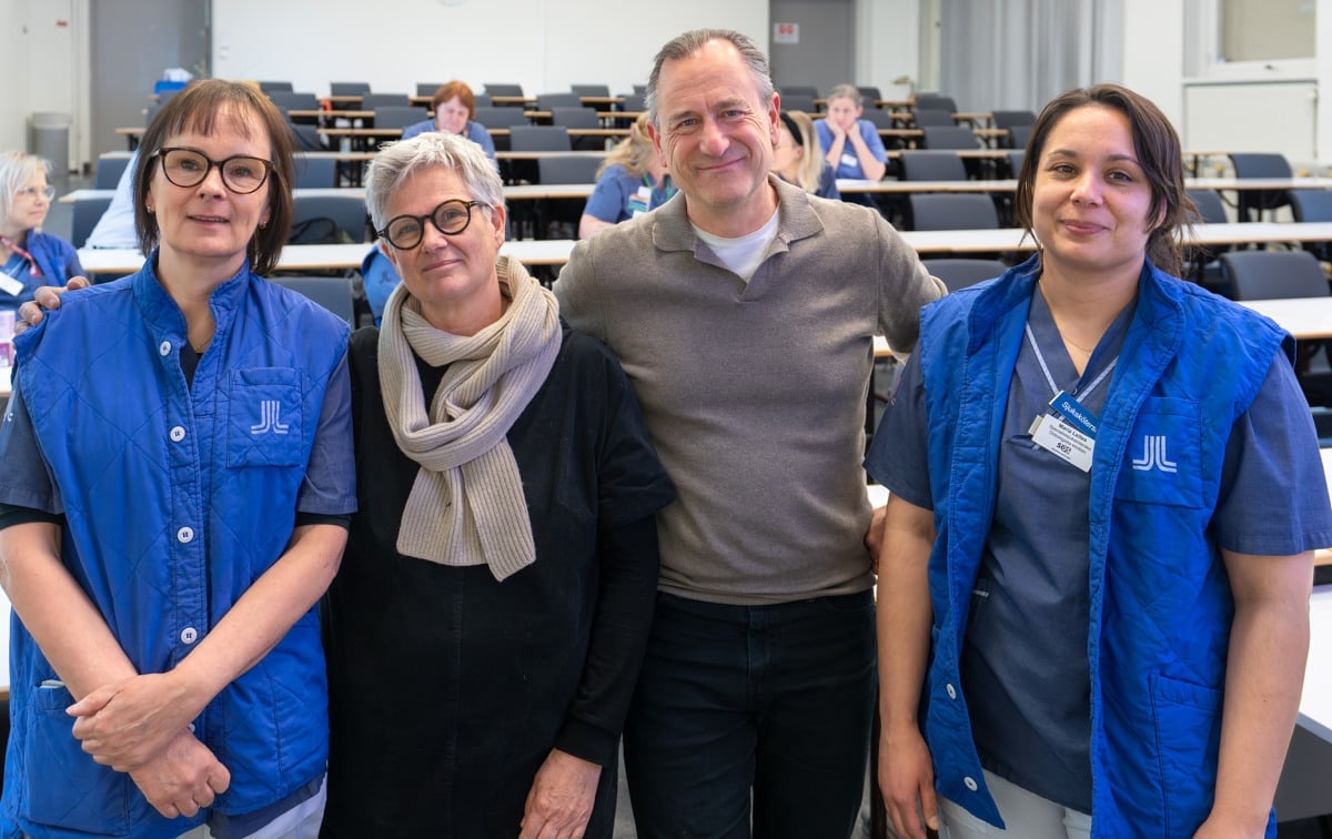 Nätverksträff, Palliativ vård, fyra personer