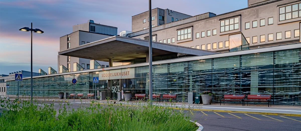 Bild på Södersjukhusets huvudentré