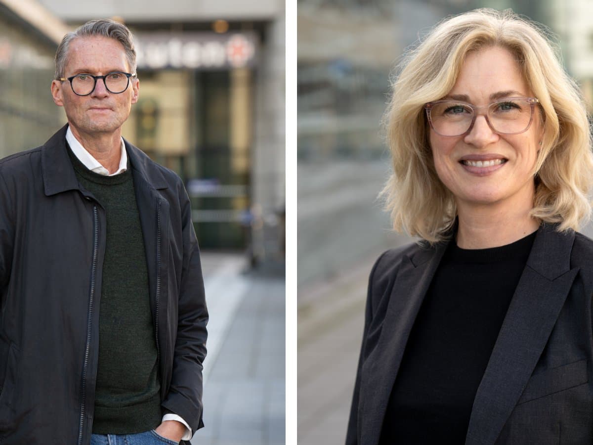 två porträttbilder i utomhusmiljö i en bild Bengt Isaksson till vänster Åsa Derolf till höger.