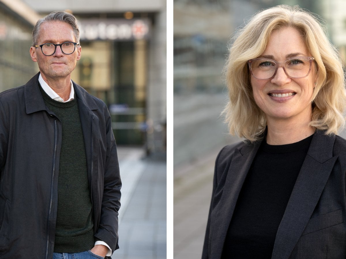 två porträttbilder i utomhusmiljö i en bild Bengt Isaksson till vänster Åsa Derolf till höger.