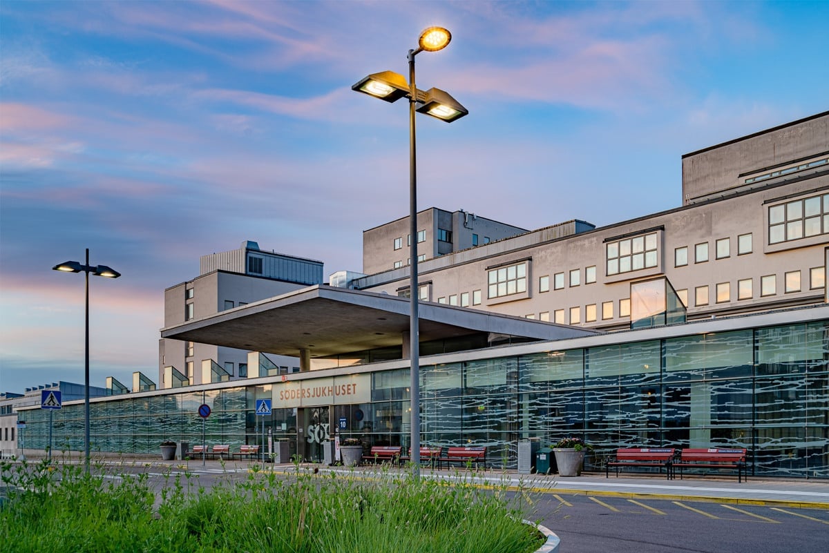 Bild på Södersjukhusets huvudentré